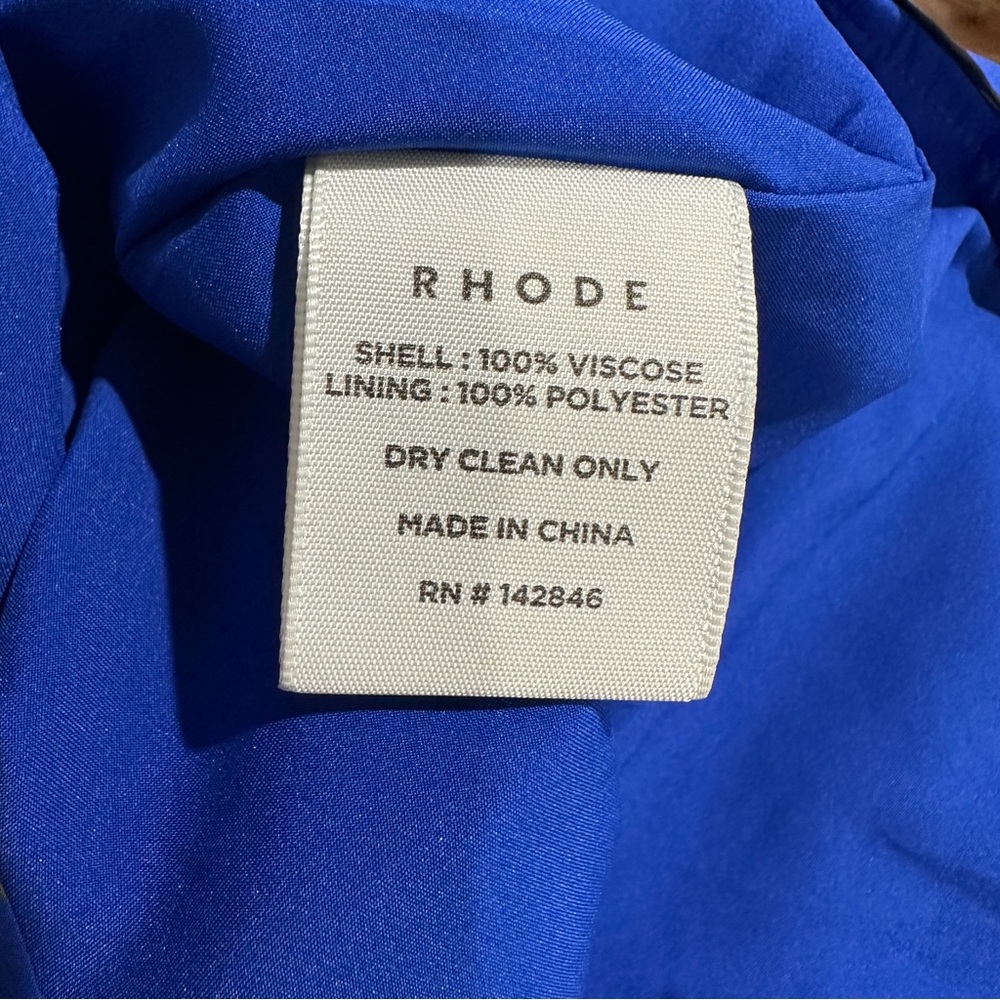 RHODE Blue Floral Mini Dress - Picture 14 of 14